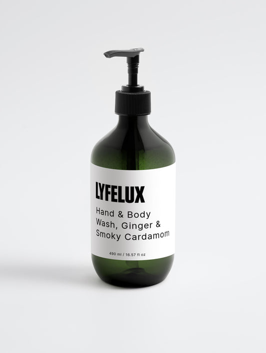 Hand & Body Wash, Ginger & Smoky Cardamom